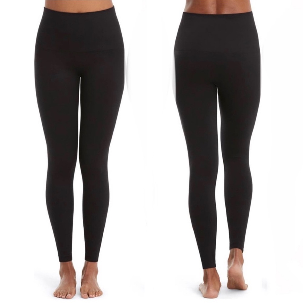 SPANX Look At Me Now Seamless Leggings Black Size M See Description